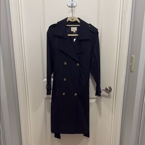 Sezane Black Trench Coat